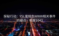 探秘行动：YSL蜜桃色WWW相关事件的疑点 · 档案1043